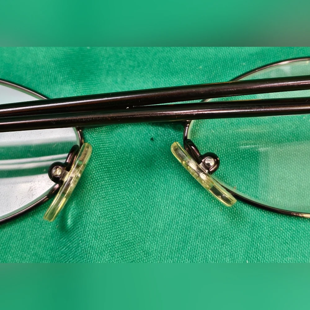 Calvin Klein CK 140 509 361 Brown Full Rim Metal Eyeglasses Frames Made In Italy